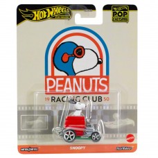 Hot Wheels Premium Pop Culture Peanuts Racing Club Snoopy on Dog House 164 Scale Diecast Vehicle