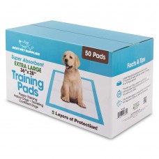 best pet supplies, xl (36' x 27.5') disposable puppy pads for whelping puppies and training dogs, 50 pack - ultra absorbent,