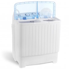 Great Choice Products Portable Mini Washing Machine 17.6Lbs Compact Twin Tub Laundry Washer Spin Dryer