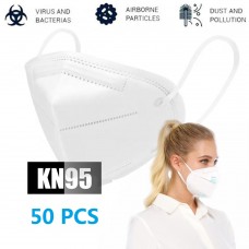 vMart [Bulk]50pcs High Quality KN95 Face Masks for Personal Health Protection against Virus,Dust, Allergies