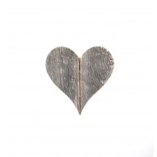 BarnwoodUSA Rustic Farmhouse 6 in. Weathered Gray Wood Heart