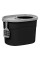 IRIS USA Top Entry Cat Litter Box With Scoop, Black/Gray, Large