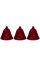 Northlight Musical Lighted Red Bells Christmas Decorations - 6.5' - Red - Set of 3