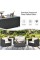 Costway 4PCS Patio Rattan Furniture Set Cushioned Sofa Chair Coffee Table Off White