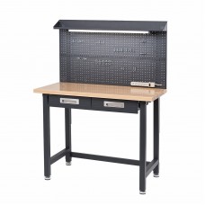 Seville Classics UltraHD Lighted Workcenter - Satin Graphite