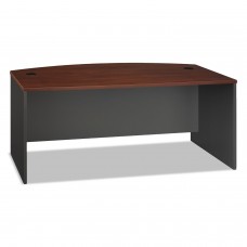 Bush BSHWC24446 Series C Collection 72W Bow Front Desk Shell, Hansen Cherry