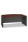 Bush BSHWC24446 Series C Collection 72W Bow Front Desk Shell, Hansen Cherry