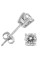 szul.com 1/2 Carat TW Round Diamond Solitaire Stud Earrings in 14K White Gold