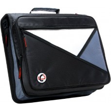 Case It Case-it Universal 2-Inch 3-Ring Zipper Binder, Holds 13 Inch Laptop, Black, LT-007-BLK