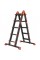 LANBITOU Ladder, A Frame 5 Step Ladder Extension, 17 Ft Anti-Slip Multi Position Ladder, Storage Folding Ladder, 330 lbs Securit