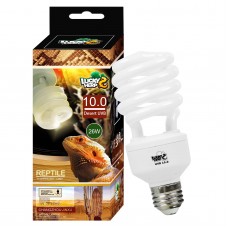 LUcKY HERP Desert UVA UVB Reptile Light Bulb 100 26W compact Fluorescent Lamp