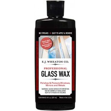 E.J. Wheaton Co. Glass Wax, Polishes and Protects Windows, Mirrors and Metal Surfaces, Dries Chalk White, Easy to Apply and