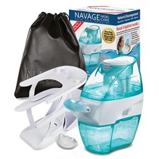 Navage Nasal Care DELUXE Bundle: Navage Nose Cleaner, 20 SaltPods, Triple-Tier Countertop Caddy, & Travel Bag. Clean Nose, Healt