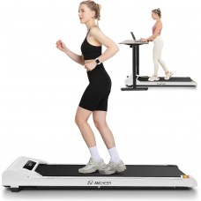 Ancheer 2 in 1 Under Desk Walking Pad Treadmill w/App Control,2.5HP Ultra-Quiet Electric Treadmill 300lbs Capacity,&Installation-Free