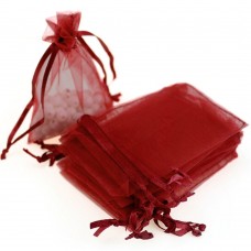 Stock Preferred Organza Wedding Party Favor Gift Sheer Bags Pouches in 200-Pieces 4'x6' Red