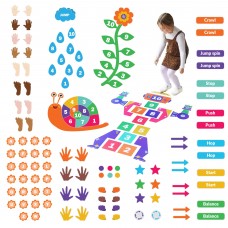 Odoxia Sensory Path Decals for Floor Wall 173 Educational and Interactive Stickers for Kids Sensory Walk Decals Sensory Stimula