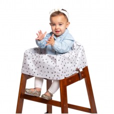 JL childress Healthy Habits by Disposable Restaurant High chair cover Individually Wrapped for Travel convenience, StarsHeartsAr