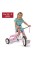 radio flyer classic pink dual deck tricycle ride on, 31.5l x 24.5w x 21.5h in.