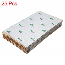 Unique Bargains 25pcs 80mil 26.5sqft Car Sound Deadener Heat Insulation Mat Pad Silver Tone