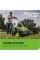 Greenworks 60V 25” Cordless (Self-Propelled) Lawn Mower (LED Lights + Aluminum Handles), 2 x 4.0Ah Batteries and Dual Port Rapid