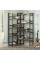 Tribesigns 70.8” Corner Bookshelf, 8-Tier Industrial Bookcase with Metal Frame for Open Storage