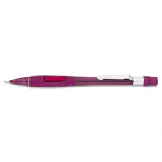 Pentel PENPD349TB ® Quicker Clicker Mechanical Pencil 0.9 mm Transparent Burgundy Barrel