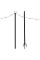 holiday styling string light pole for outdoor string lights - christmas light pole with hooks to hang up led lighting - outsi