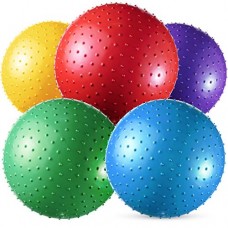 Bedwina Big Knobby Balls - (Pack of 5) 18 Inch Fun Bouncy for Toddlers and Kids, Great for Tactile Sensory Balls, Spiky