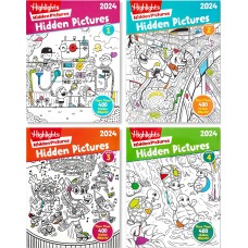 Highlights for Child Highlights Hidden Pictures 2024 Special Edition Activity Books for Kids Ages 6-12, 4-Pack, 128 Pages