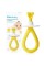 Frida Baby Training Toothbrush for Babies with Soft Silicone Bristles, Yellow