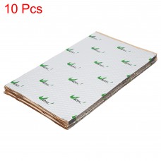 Unique Bargains 10pcs 80mil 10.5sqft Car Sound Deadener Heat Insulation Mat Pad Sound Barrier