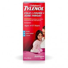 Tylenol Children's Tylenol Cold, Cough, And Sore Throat Medicine, Bubblegum, 4 Fl. Oz