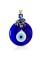 BCS Blue Evil Eye Decor Home Wall Hanging 4 Glass Handmade Turkish Nazar Amulet Good Luck and Protection Charm