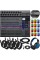 PBS Kids Zoom LiveTrak L-20 - 20-Input Digital Mixer Multitrack Recorder with Samson SR350 Over-Ear Stereo Headphones and XLR Cables All