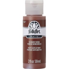 FolkArt Acrylic Paint in Assorted Colors (2 oz), 943, Burnt Sienna