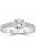 Pompeii3 Diamond Engagement Ring 1 Carat 14K White Gold Round Brilliant Cut