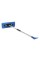 Snow Joe SJBLZD-LED 4-In-1 Telescoping Snow Broom + Ice Scraper | 18in (Blue)