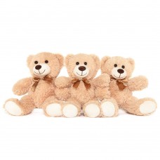 MorisMos 3 Packs Teddy Bears Bulk Stuffed Animals, Cute Small Plush Toys, Little Bear for Kids on Centerpiece Baby Shower, 14 In