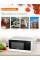 Commercial Chef 1000W Countertop Microwave Oven, 1.1 Cu. Ft., White, CHCM11100W