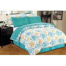 Home Sweet Home Dreams Inc Super Soft Luxury Design Bed in a Bag Reversible 8 Piece Comforter Set