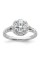 Diamond2Deal 14K White Gold Lab Grown Diamond VS/SI GH, Semi-mount Engagement Ring