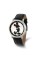 Disney Ladies Mickey Mouse Silhouette Black Leather Band Watch