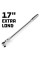 Powerbuilt 1/2 Inch Drive 72 Tooth Pro Tech 17 Inch Long Reach Flex Head Ratchet with Contour Handle - 649955