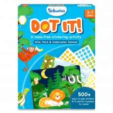 Skillmatics Art Activity - Dot It Animals, No Mess Sticker Art for Kids, Craft Kits, DIY Activity, Gifts for Boys & Girls Ages 3