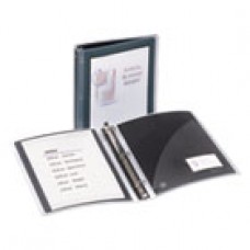 Avery Flexi-View Binder with Round Rings, 3 Rings, 1.5' Capacity, 11 x 8.5, Black