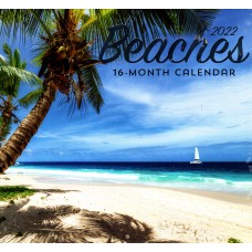 PAPER CRAFT 2022 16 Month Wall Calendar - Beaches