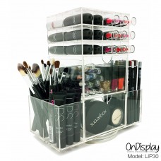 OnDisplay LIP30 Rotating Acrylic Cosmetic/Makeup Organizer