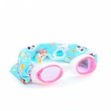 Splash Place SPLASH SWIM gOggLES with Fabric Strap - FOREST FRIENDS Fun, Fashionable, comfortable - Adult Kids Swim goggles