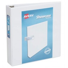 Avery Showcase Reference View Binder, 2 Capacity, White (19701)