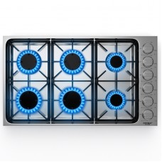 Great Choice Prodcuts 36 Inches Gas Cooktop NG/LP Convertible Gas Range Top with 6 Sealed Burners